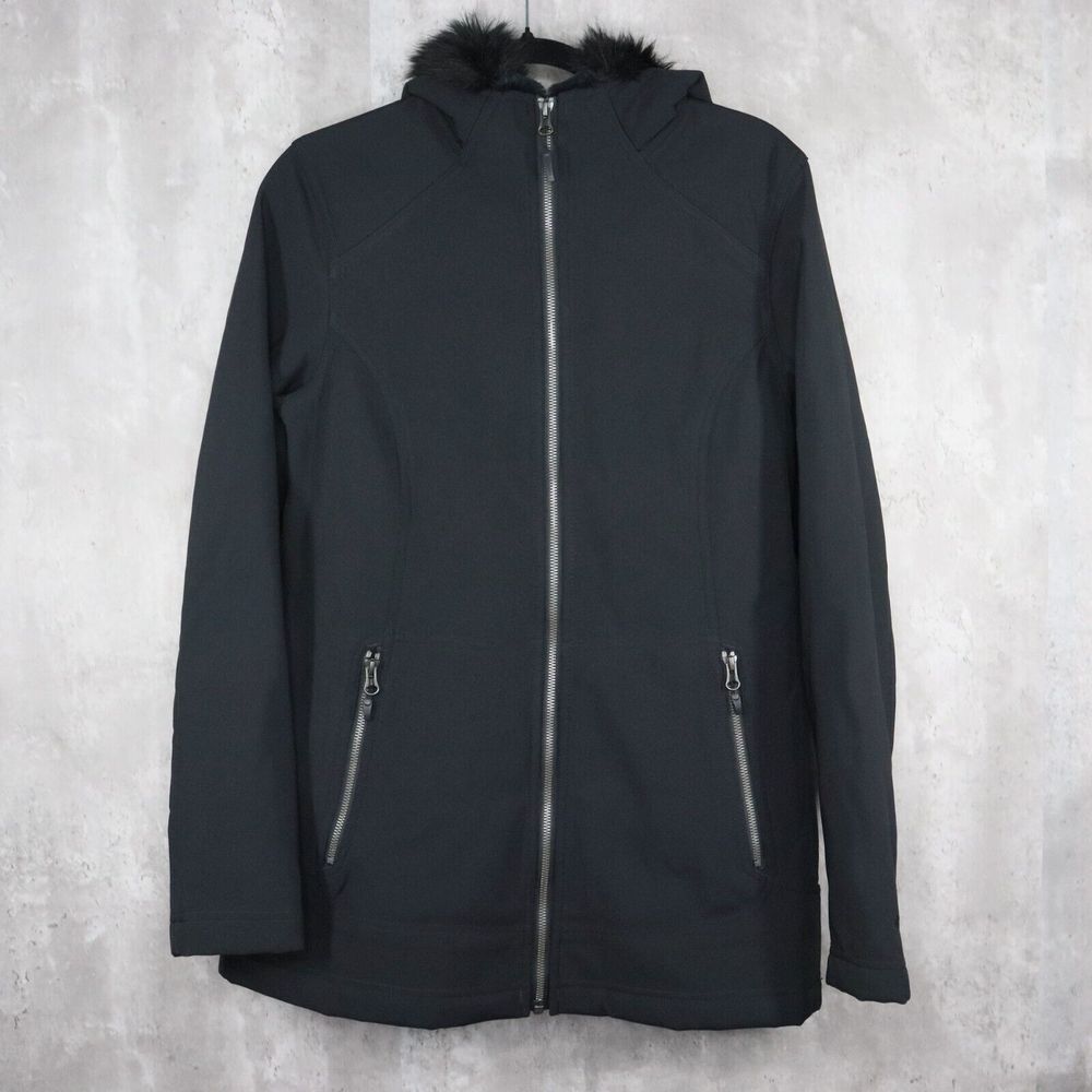 Marmot Jacket Womens Size Medium‎ Black Waterproof Faux Fur Hood Lining C85550